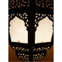 Afya marokkói mennyezeti lámpa fehér