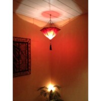 Ayla marokkói mennyezeti lámpa piros