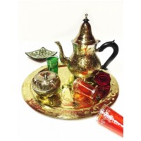 Daftan marokkói teázási kellék tartó tál