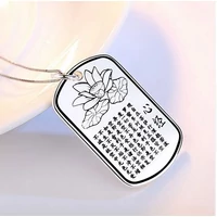 Lótusz Szútra szövegével ellátott medál