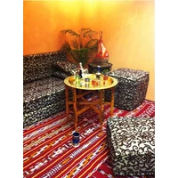 Iman antik keleti teázó asztal arany színben 60 cm