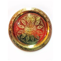 Iman antik keleti teázó asztal arany színben 60 cm