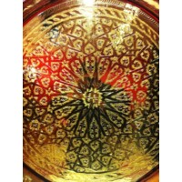 Iman antik keleti teázó asztal arany színben 80cm