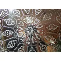 Mehdia marokkói teázó asztal ezüst színben 60 cm