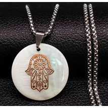 Fatima keze nemesacél nyaklánc I
