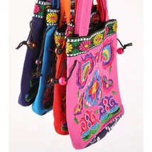 Indiai hímzett táska rózsaszín