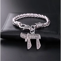 Chet és Jod héber betűs karkötő