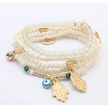 Fatima keze karkötő fehér színű