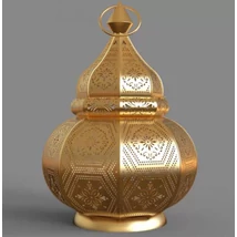 Maha marokkói arany gyertya és mécsestartó