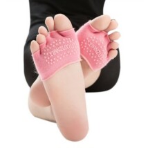 Rózsaszín feles jóga zokni