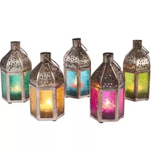 Faiha marokkói mécses és gyertyatartó szettben 5 db