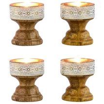 Hamida marokkói mécses és gyertyatartó szettben 4 db