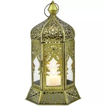 Labib marokkói mécses és gyertyatartó 