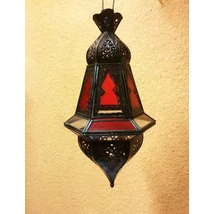 Anya marokkói mennyezeti lámpa piros