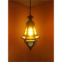 Anya marokkói mennyezeti lámpa sárga