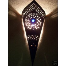 Fatma marokkói fali lámpa kék 