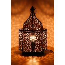Feryal marokkói asztali lámpa fekete színű