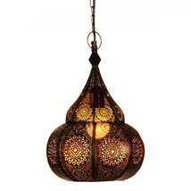 Ilham marokkói mennyezeti lámpa fekete