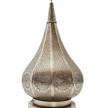 Kais marokkói asztali lámpa ezüst színű