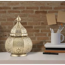 Mahana marokkói asztali mécsestartó arany