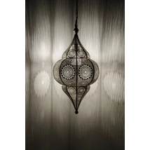 Malha marokkói mennyezeti lámpa fekete