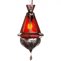 Moulay marokkói mennyezeti lámpa piros