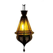 Moulay marokkói mennyezeti lámpa sárga