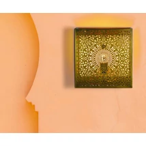 Yakin marokkói falilámpa arany színű