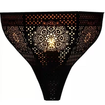 Yaniv marokkói fekete falilámpa