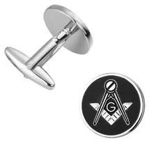 Szabadkőműves szimbólummal ellátott mandzsettagomb