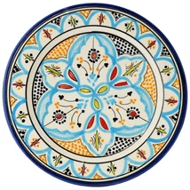 Achraf marokkói kerámia tányér