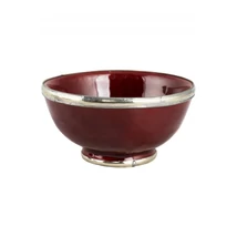 Cariba marokkói kerámia tányér bordó