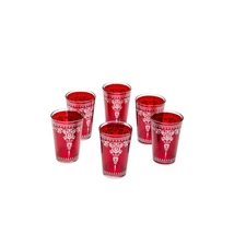 Andalous marokkói teapohár piros