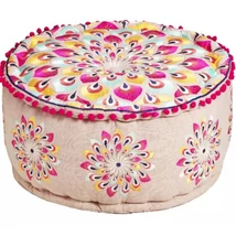 Azet marokkói textil puff / ülőpárna