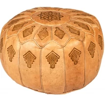 Cansu marokkói bőr puff, ülőpárna 55 cm 