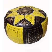 Merzougha marokkói bőr puff, ülőpárna 45 cm