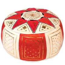 Merzougha marokkói bőr puff, ülőpárna 45 cm