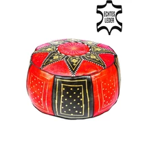 Merzougha marokkói bőr puff , ülőpárna 45cm