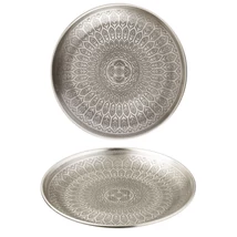 Banna ezüst marokkói tálca 30 cm 