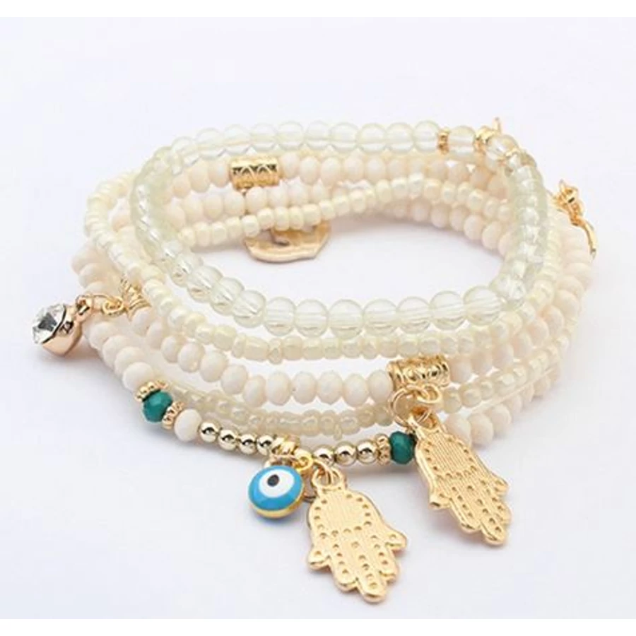 Fatima keze karkötő fehér színű