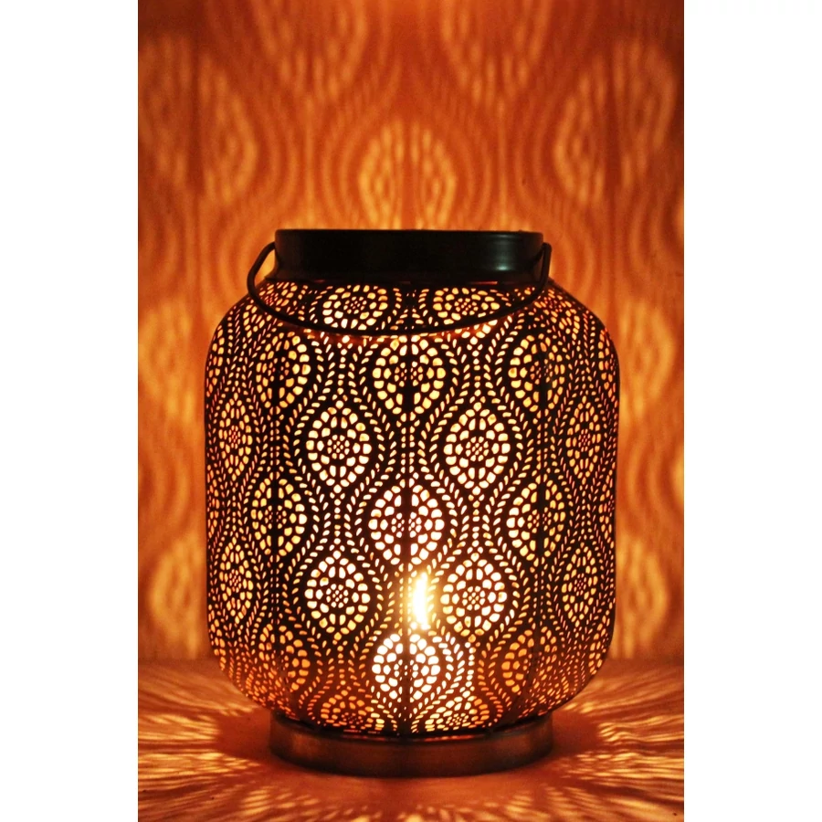 Baghira marokkói gyertya és mécsestartó