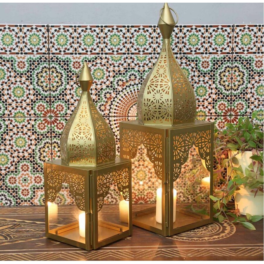 Modena marokkói mécses szett arany