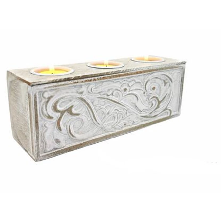 Virágmintás gyertya és mécsestartó