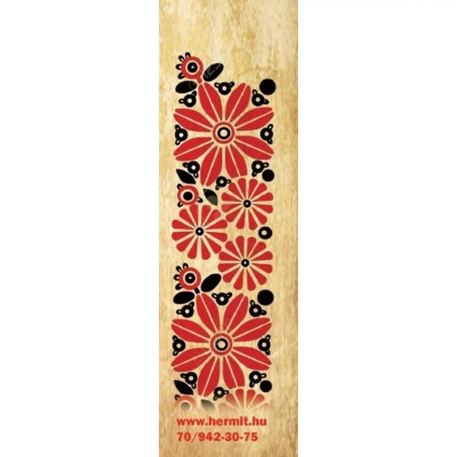 Népi motívumos könyvjelző
