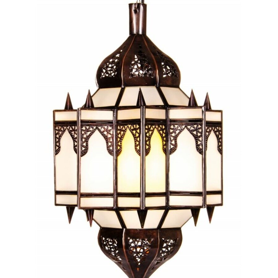 Alia marokkói mennyezeti lámpa fehér