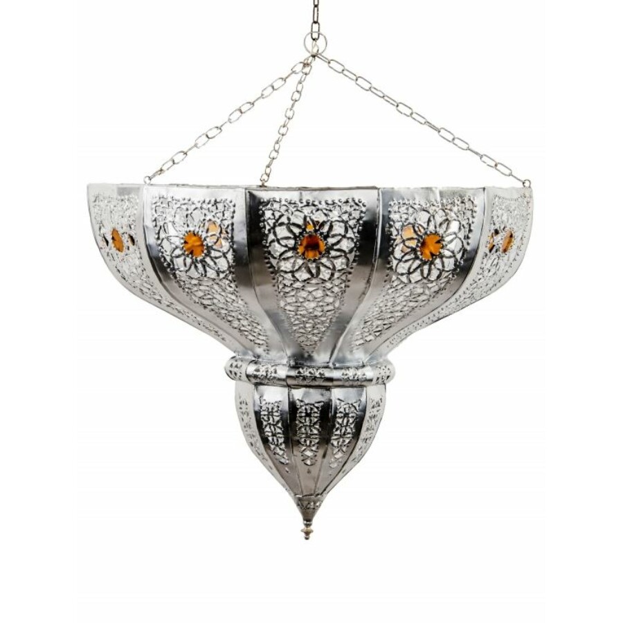Cal marokkói mennyezeti lámpa ezüst