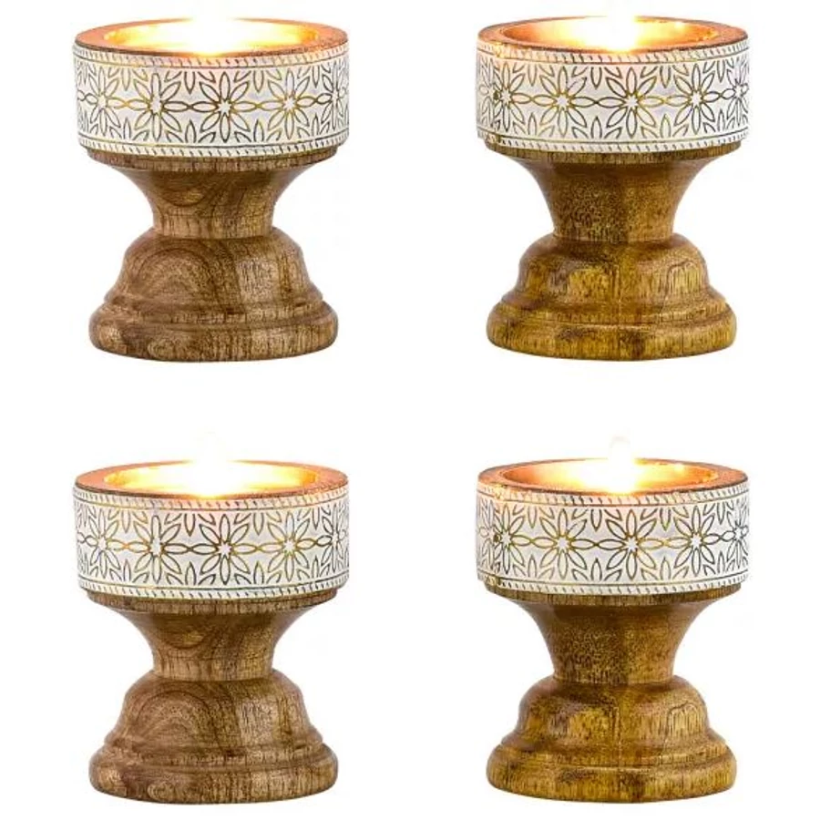 Hamida marokkói mécses és gyertyatartó szettben 4 db