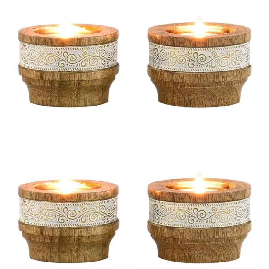 Hannan marokkói mécses és gyertyatartó szettben 4 db