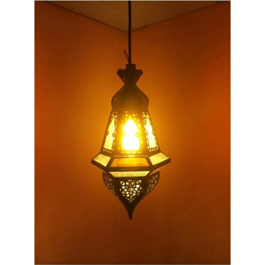 Anya marokkói mennyezeti lámpa sárga