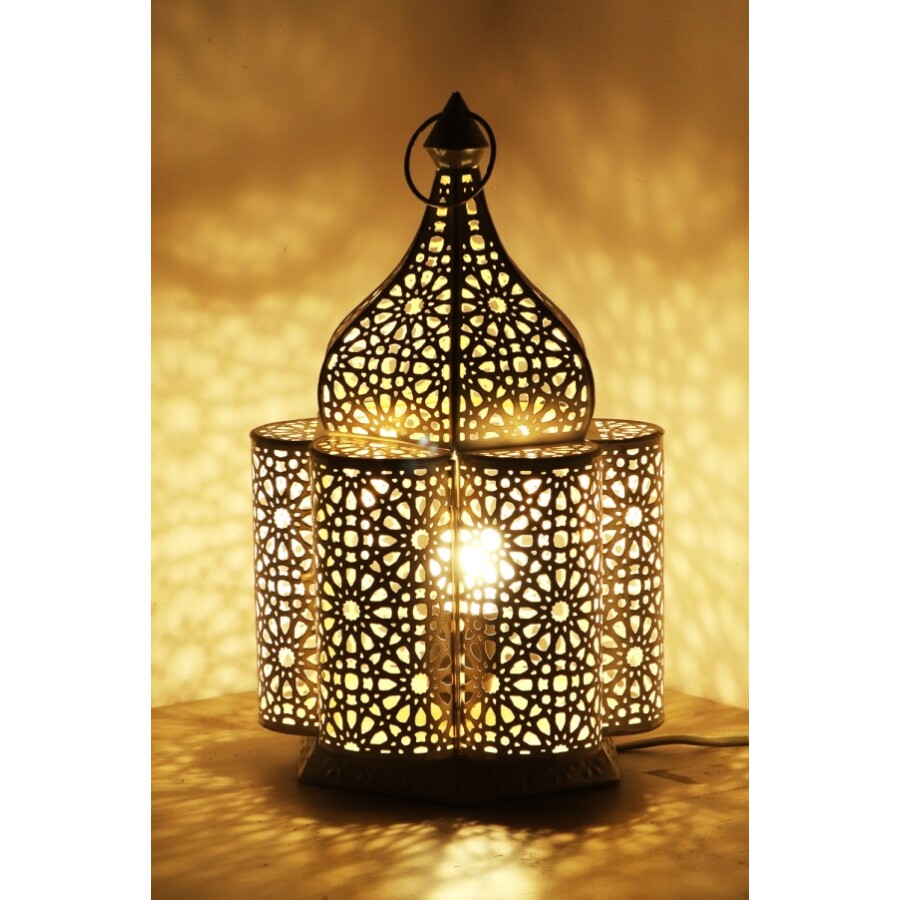 Feryal marokkói asztali lámpa fehér színű